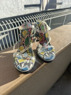 Clear Strappy Heels