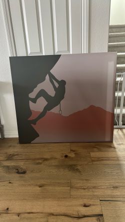 Rock Climbing Wall Art Canvas