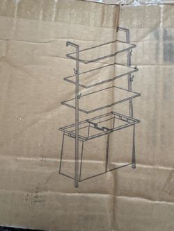 Double Laundry Hamper with 3 Storage Shelves