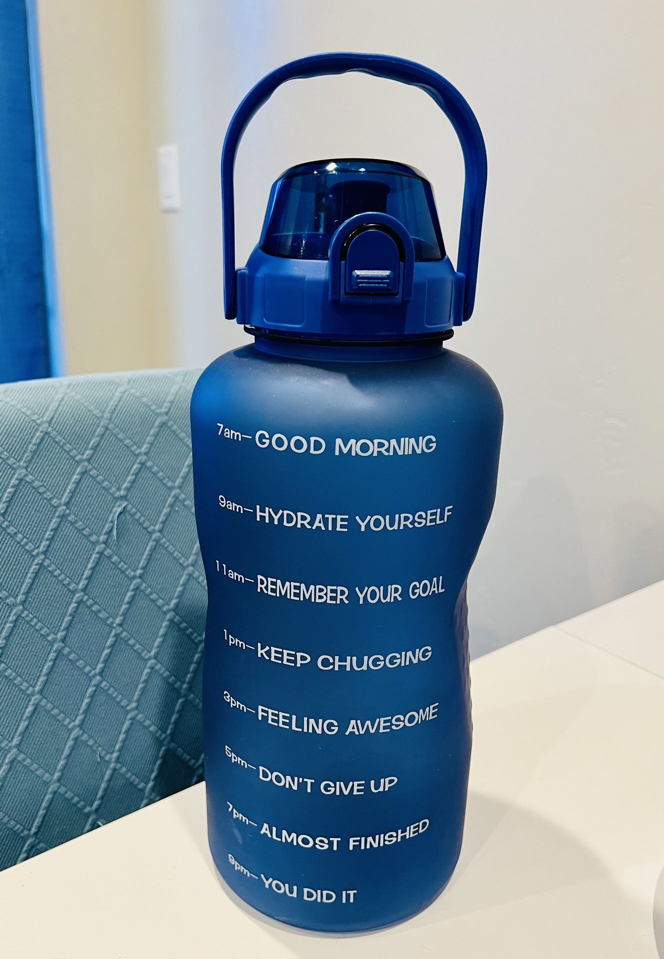 Motivational Water Bottle 128 oz
