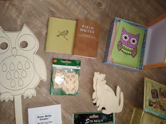 Art supplies color cards paint