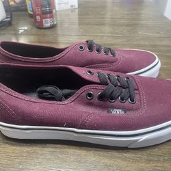 Burgundy Vans