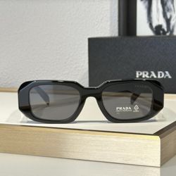 Prada PR 17WS Symbole rectangular sunglasses.