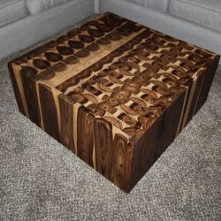 Block Wood Coffee Table & Side Table