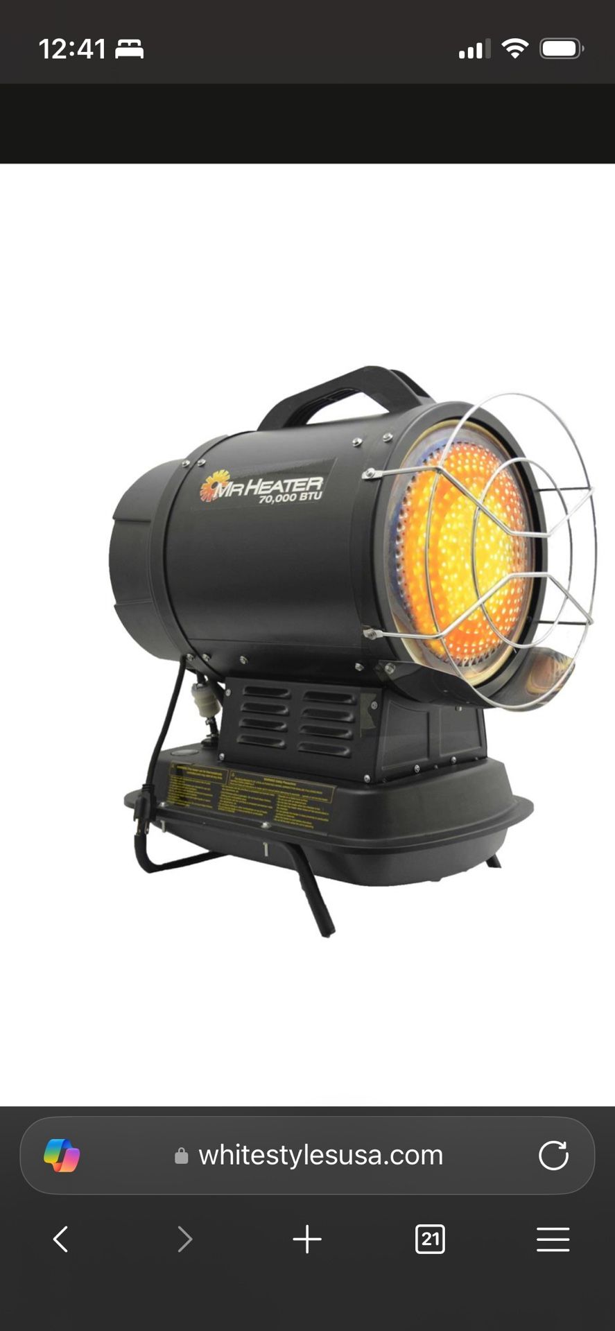 Mr. Heater MH70KFR 70K BTU...