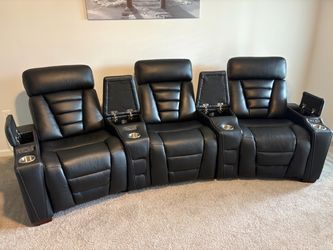 3 Piece Power Reclining Leather Sectional