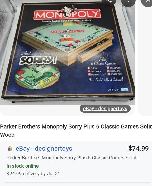 Monopoly 6 In 1 Game