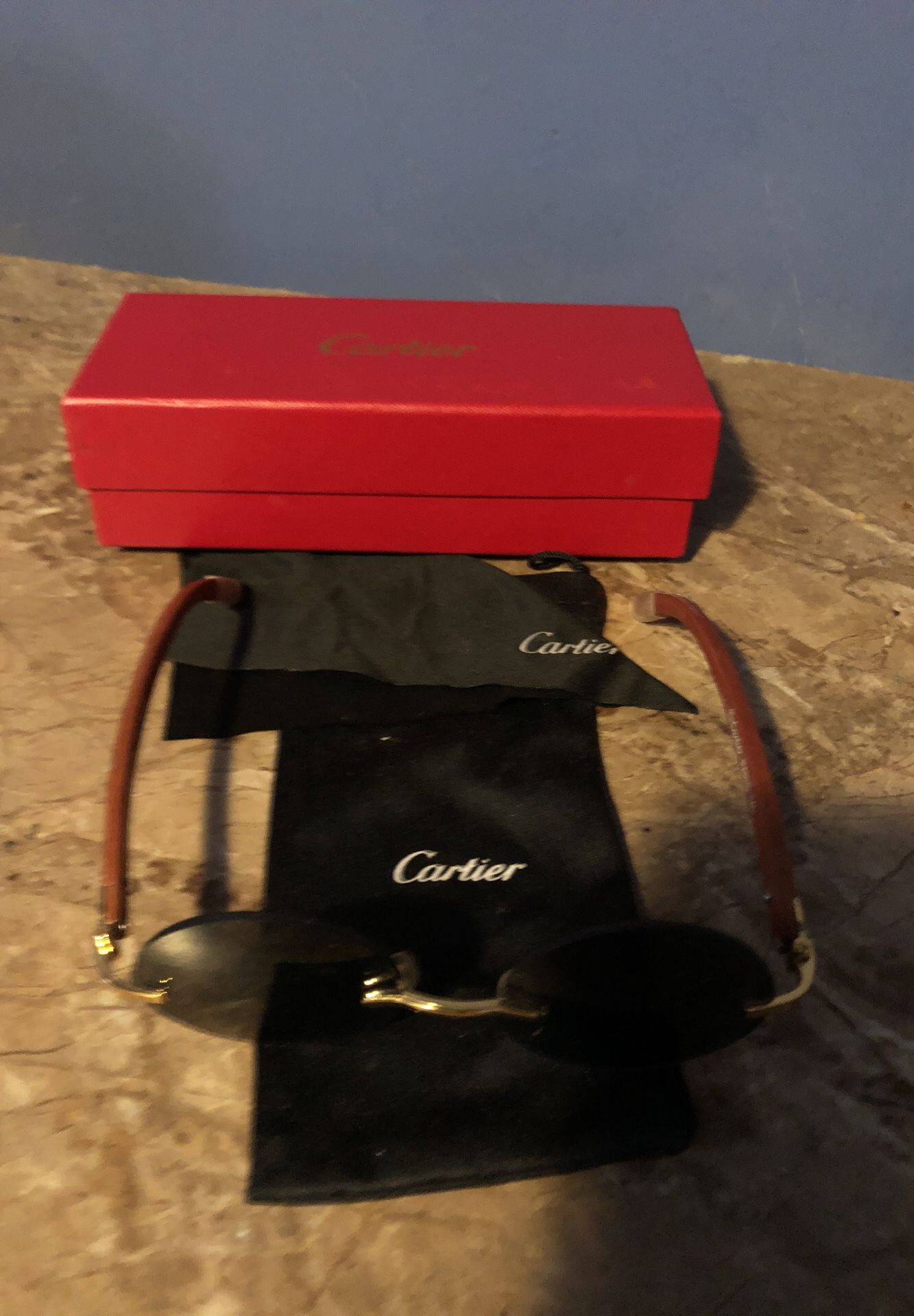 dark tint round cartier glasses