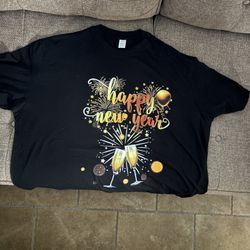 Happy New Year Shirt 2X And 3X