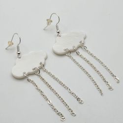 Silver Rain Earrings 