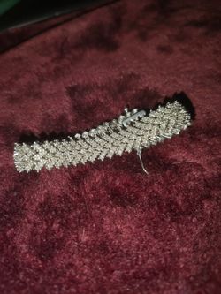 Sterling Silver tennis bracelet with diamonds