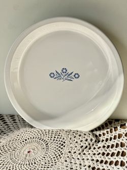 Vintage CorningWare P‑309 9″ Pie Plate – Blue Cornflower