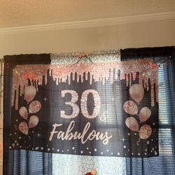 30th Birthday Banner And Decor