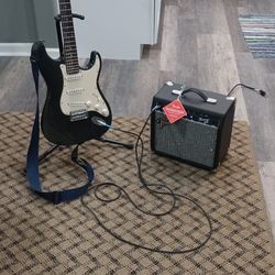 Ariana Guitar And Fender 20 G Amp