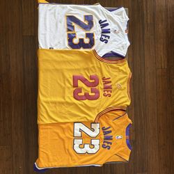 LeBron James Lakers & Cavaliers Jersey Size M