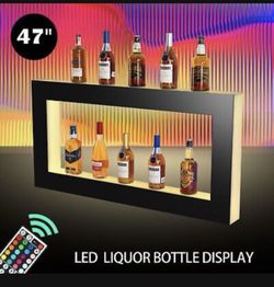 LED Lighted Bottle Display, 48" Square Lighted Display. $80.00 FIRM!!