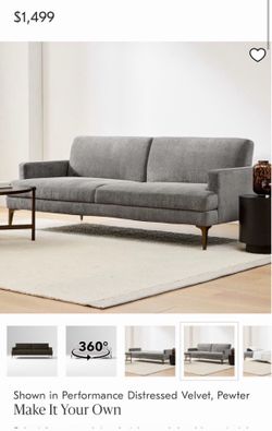 West elm  Andes futon couch $200 OBO