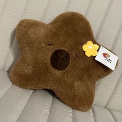brown capybara star plush bnwt