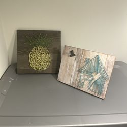 Rustic String Art Wall Decor Bundle – Pineapple & House Designs