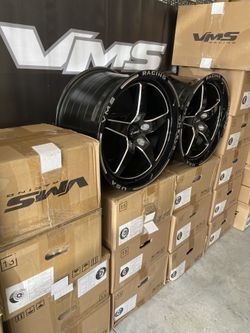 Two VMS Racing V Star Wheel Rim 18X10.5 +48 OFFSET (7.64" BS) 5X114.3 (5X4.5)