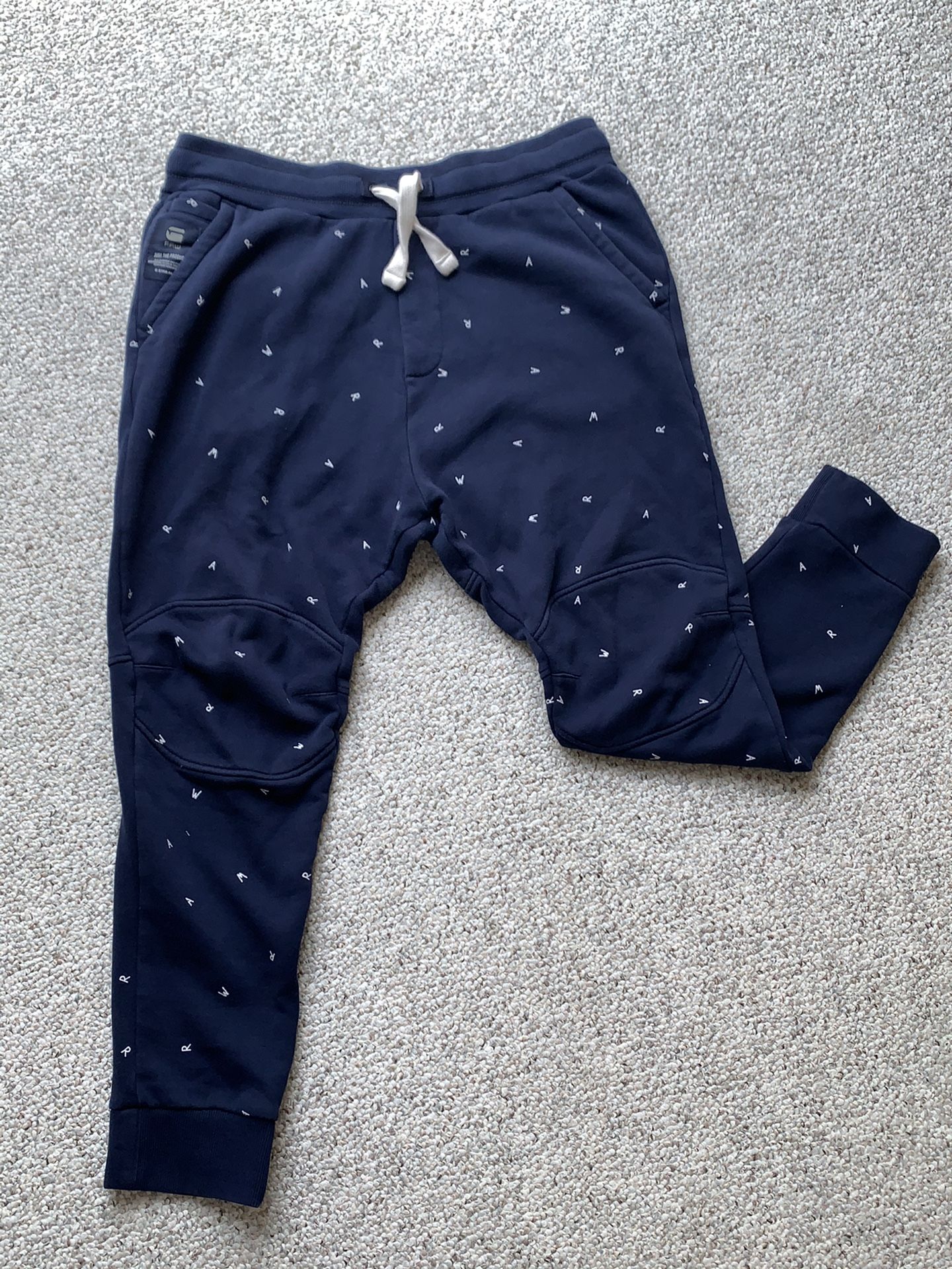 G-Star Raw Sweat Pants Navy Blue Size Large