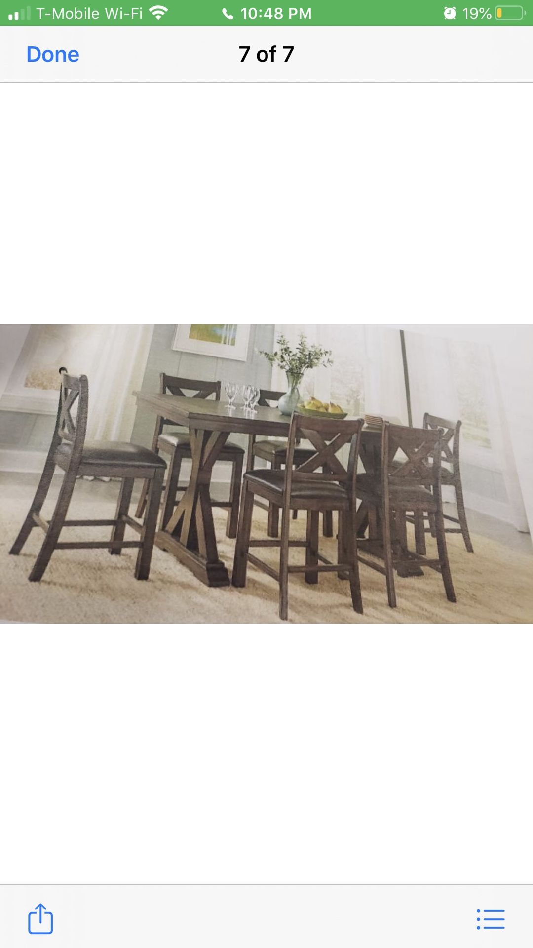 7 pc Kitchen Table