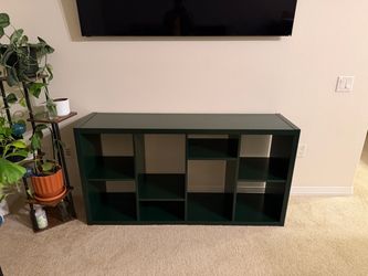 Shelf Unit/TV Stand - IKEA Kallax Forest Green