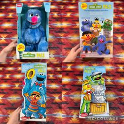 Vintage 1986 Hasbro Sesame Street Grover Puppet 19” Plush PALS Playskool