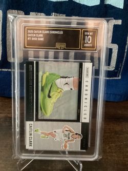 2025 Caitlin Clark  Chronicled #71 Shoe Game Caitlin Clark Gem. Mint 10