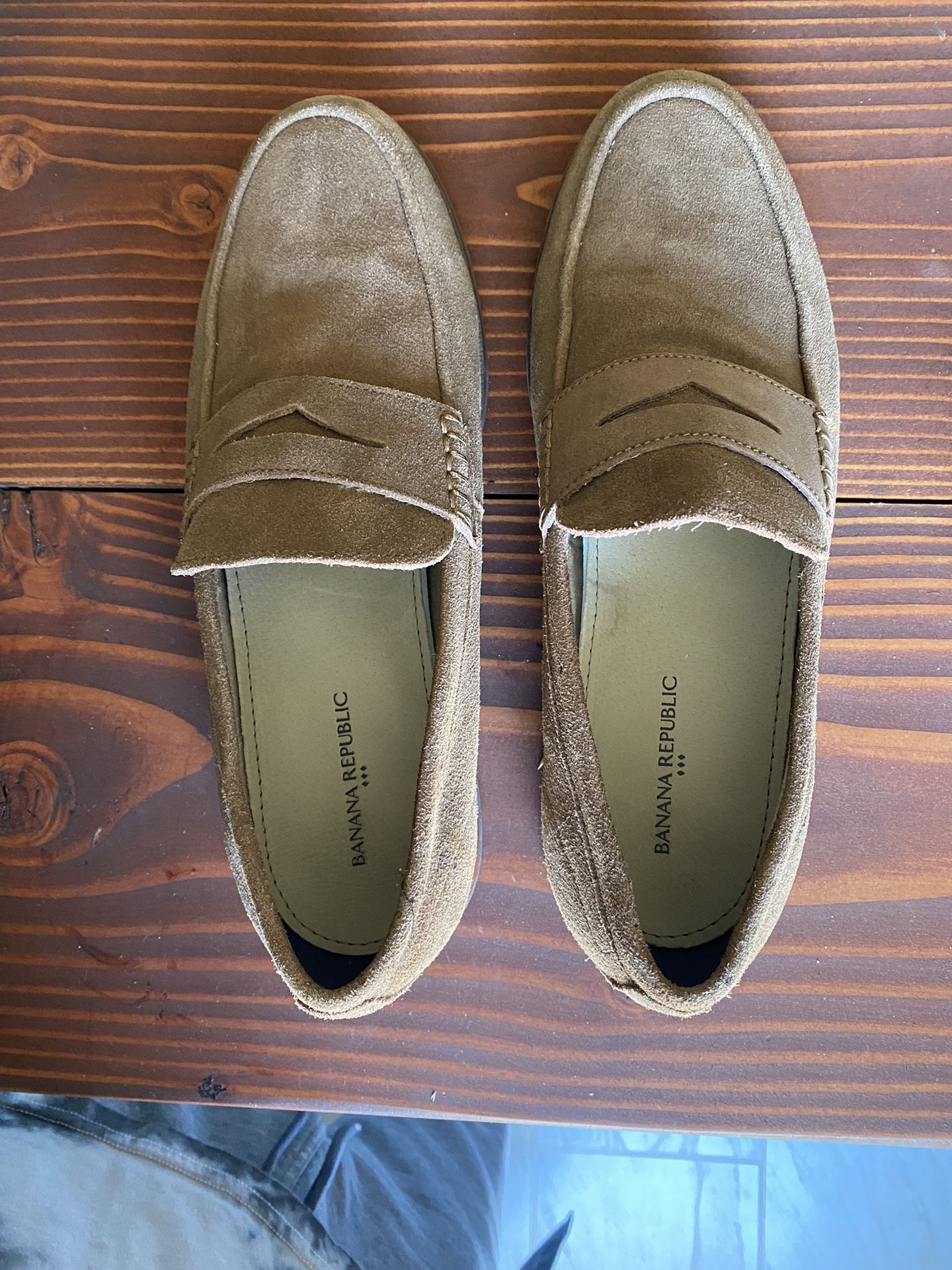 Banana Republic Suede Penny Loafers