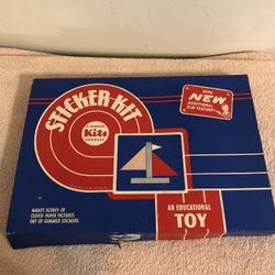 Vintage 1940 Sticker Kit A Genuine Kits Product Unused Art Sticker Kit