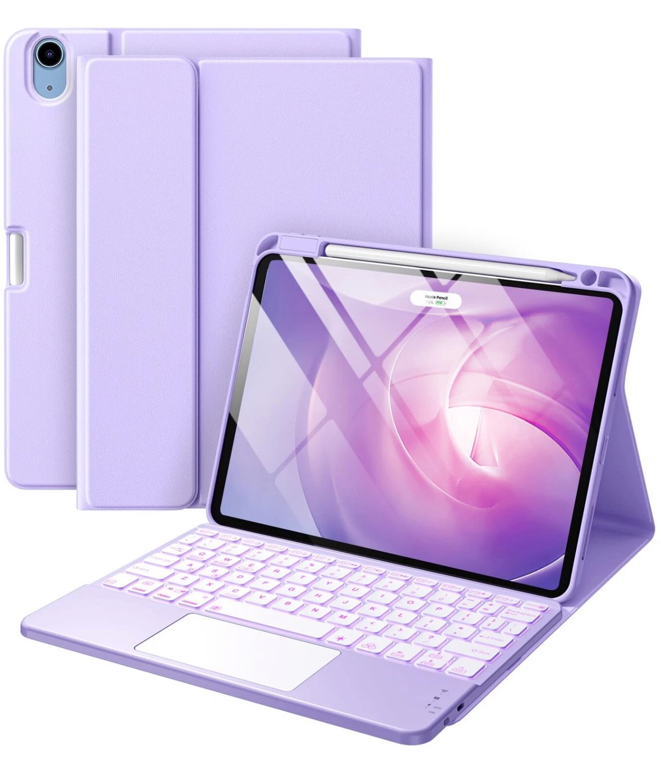 iPad Air 11 inch & Air 5th/ Air 4th Generation Case with Keyboard-Backlit A306