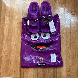 Grimace Crocs x McDonald’s Collab - Brand New w/ Tags & Bag W8/M6