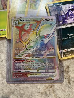 Arceus Pokemon Card, Rainbow Arceus Pokemon Card