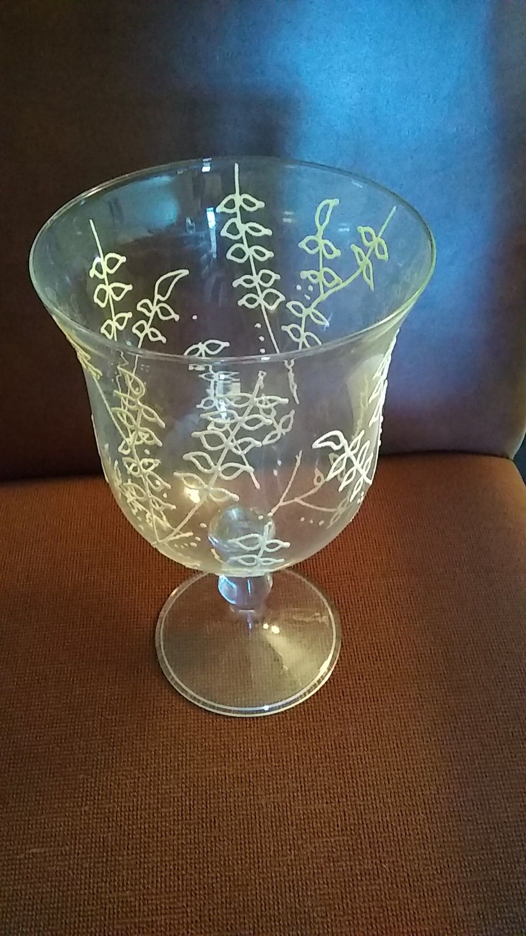 Glassware for Holidays 12 in ht by 7.5 in wide at top