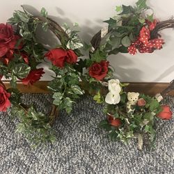 Two Valentine Wreath Of Hearts