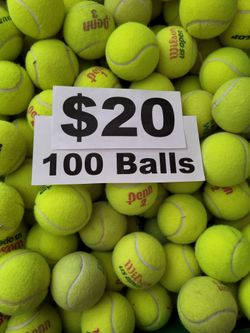 100 Used Tennis Balls
