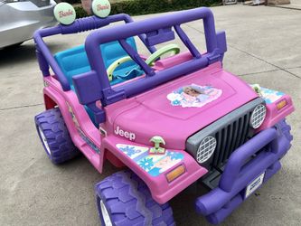 Barbie Jeep Wrangler 12volt electric kids ride on cars power wheels