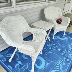 Dale  Sale!!Brazilian style White Weather Wicker🛋️ SET, See Details In the Description . 