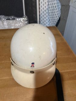 Vintage Harley Davidson Motorcycle Helmet Shorty Bell Mchal Buco AMF