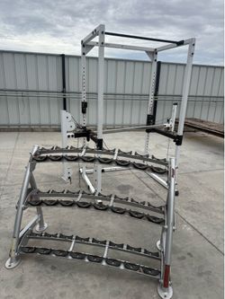 Squat rack and dumb bell rack