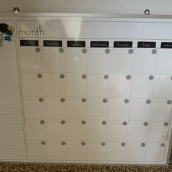 Calendar-white Board W/magnets
