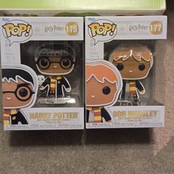 Harry Potter Ron Weasley & Harry Gingerbread Cookie Funko Pop Combo Set 