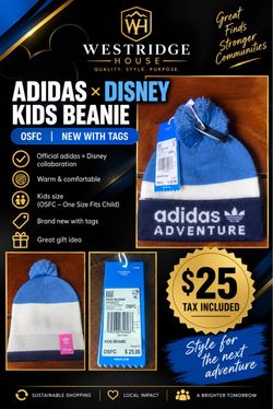 Adidas x Disney Kids Beanie New with Tags