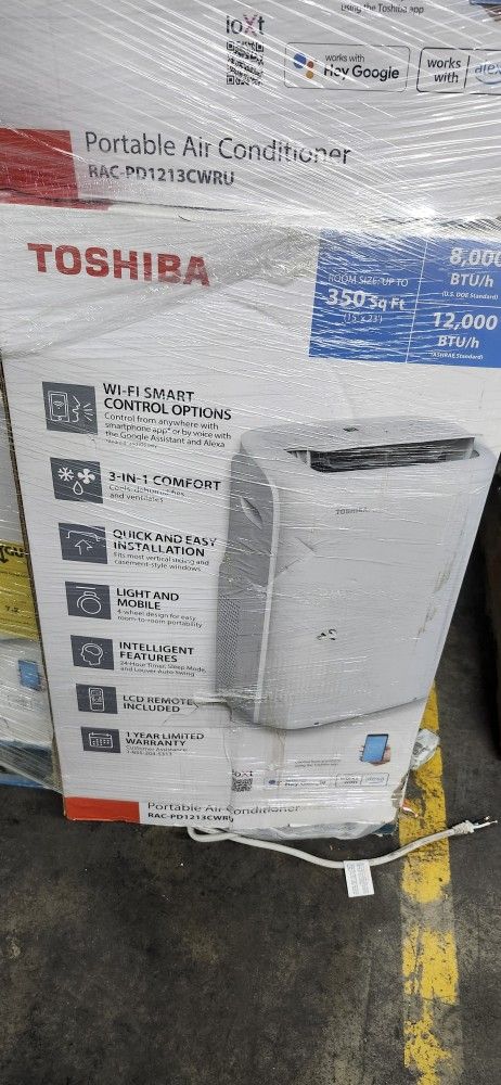 $450 retail 12000BTU TOSHIBA portable air conditioner **ONLY $200** Supply limited