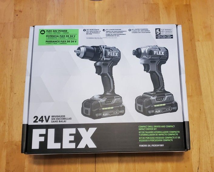 Flex Drill & Impact Driver With Battery/Charger