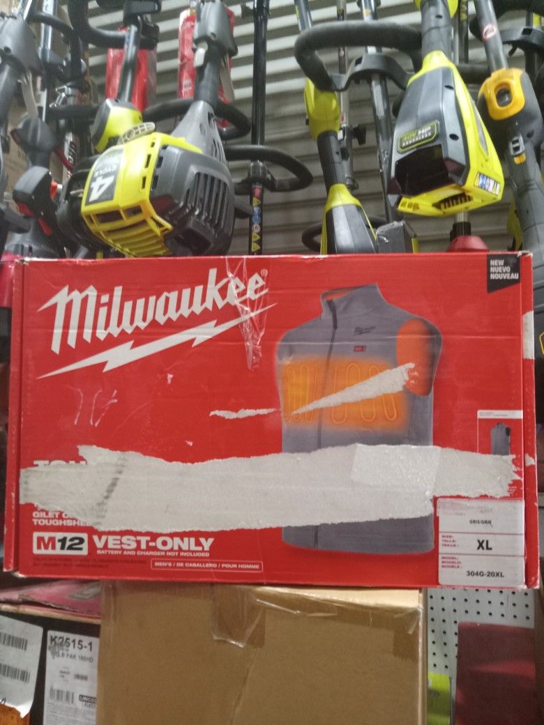 Milwaukee M12 Heated Toughshell Vest, Size XL. Vest - Only (Battery And Charger Not Included) 