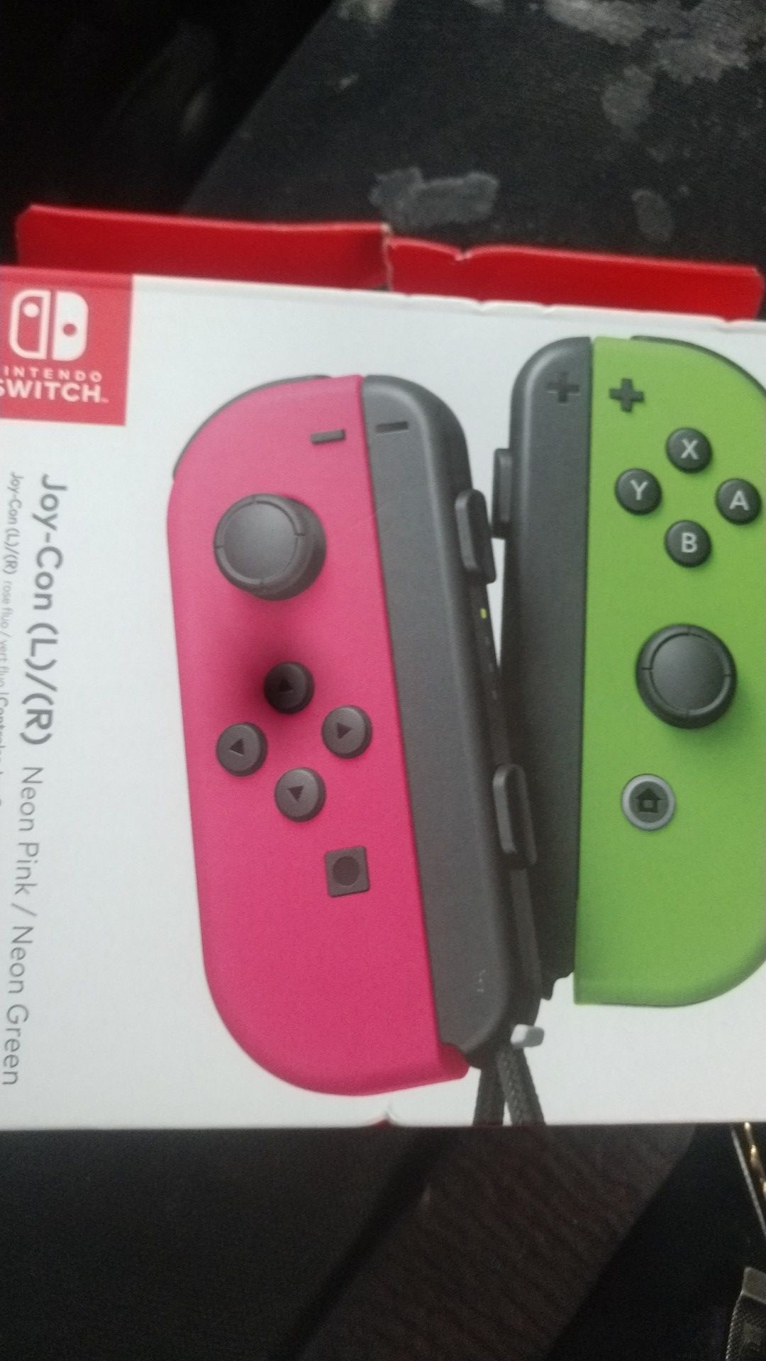 Nintendo Switch JoyCons (L/R) Pink/Green