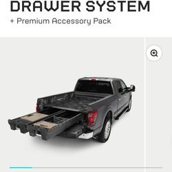Decked Truck Bedliner Platform With Slide Out Tool Drawers.