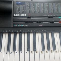 Vintage Casio CT 650 Keyboard with Stand